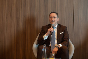 Oliver Hoor (Atoz) at the transfer pricing event organised by the Luxembourg Private Equity & Venture Capital Association in Kirchberg on 3 May 2023. Photo: Matic Zorman / Maison Moderne