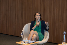 Sophie Boulanger (KPMG) was the moderator at the LPEA's transfer pricing event, held on 3 May at Arendt in Kirchberg. Photo: Matic Zorman / Maison Moderne