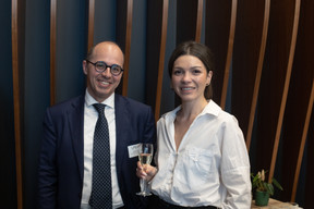 Paolo Peroni (Generali Investments) and Macide Candan (Elvinger Hoss Prussen) at the transfer pricing event organised by the LPEA on 3 May. Photo: Matic Zorman / Maison Moderne