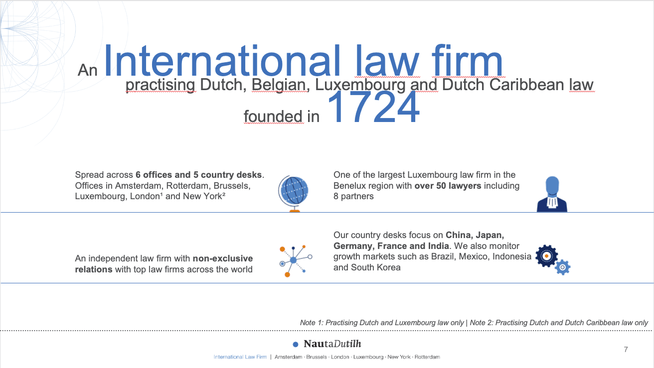 An International law firm founded in 1724 NautaDutilh