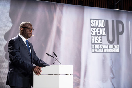 Le gynécologue, surnommé «l’homme qui répare les femmes», a également évoqué l’idée de créer un Fonds global de réparation des victimes. (Photo: Anthony Dehez)