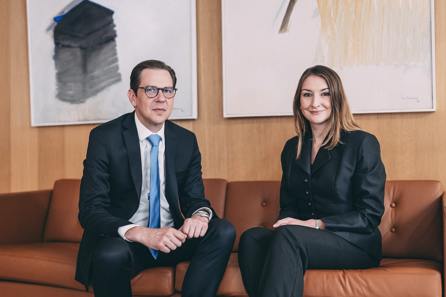 Lionel De Broux, chief investment officer, and Jade Marie Bajai, investment strategy at Banque Internationale à Luxembourg. Photo: BIL