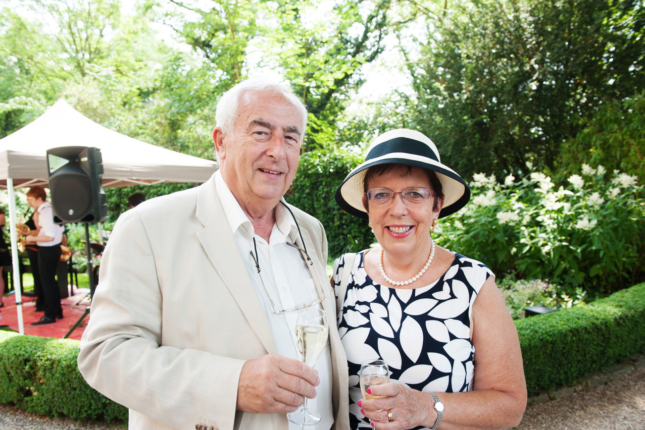 Chris Garratt with wife Carolyn in 2017 at the British embassy during a reception to mark Queen Elizabeth’s birthday © LaLa La Photo, Keven Erickson, Krystyna Dul