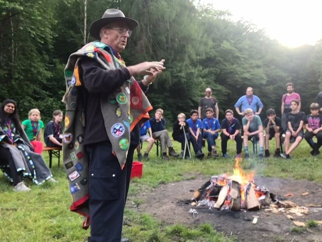 Chris Garratt is pictured during a Scout camp  Rani Roloff