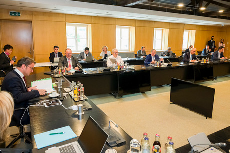 Une semaine après les bipartites menées par le gouvernement, Dan Kersch assure que l’État veillera au succès de la tripartite sans garantir que les négociations aboutiront, plaçant chacun devant ses responsabilités. (Photo : SIP/Jean-Christophe Verhaegen)