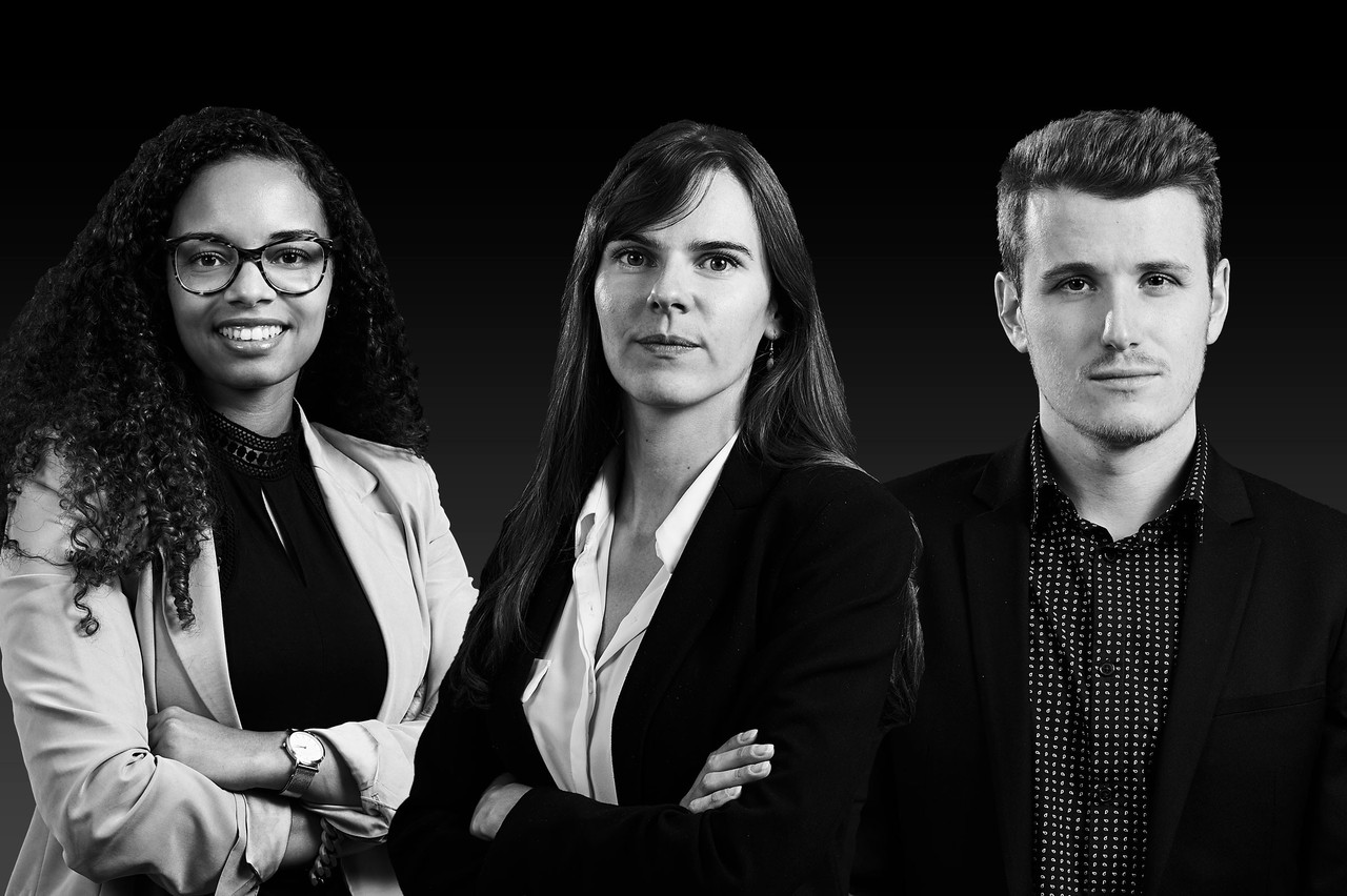 Me Alessandra Medina, Me Héloïse Cuche et Me Quentin Martin ont été promus début juin. (Photo : DSM)