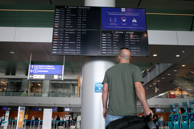 Lux-Airport a accueilli 1,4 million de passagers, contre 4,4 millions un an plus tôt. (Photo: Matic Zorman / Maison Moderne)