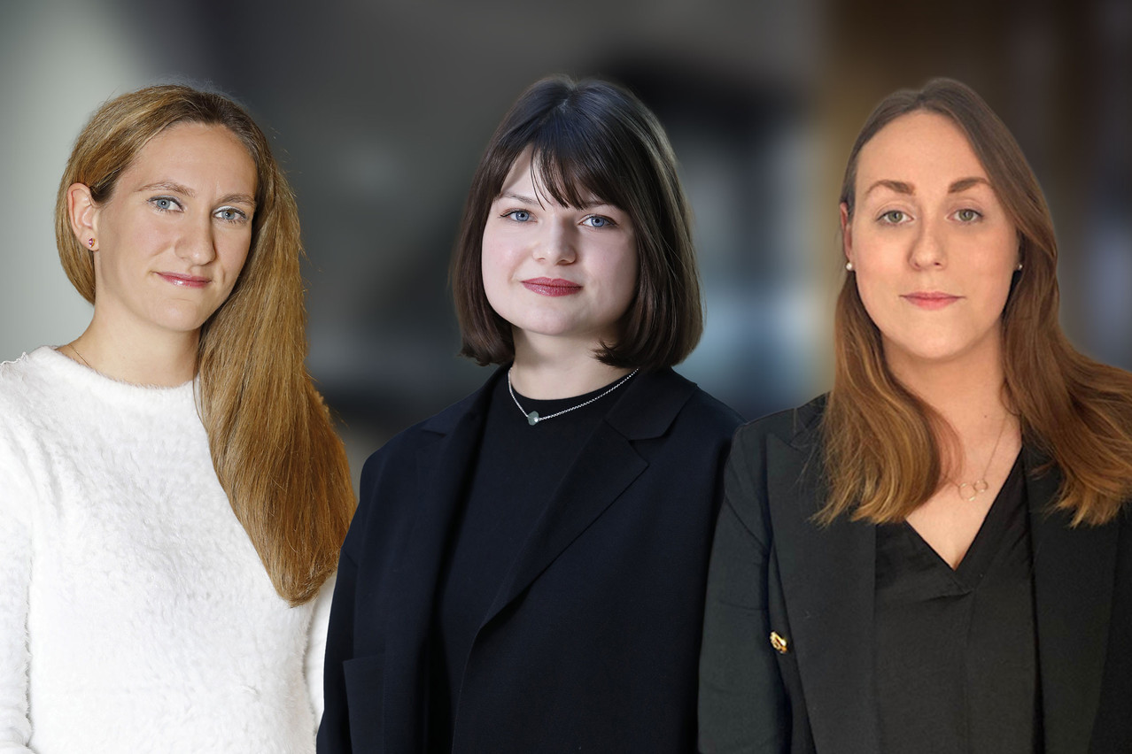 Samantha Matthey, Joy Peynet et Ailbhe Kilcullen avancent au sein du cabinet PwC Legal. (Photos : PwC Legal)
