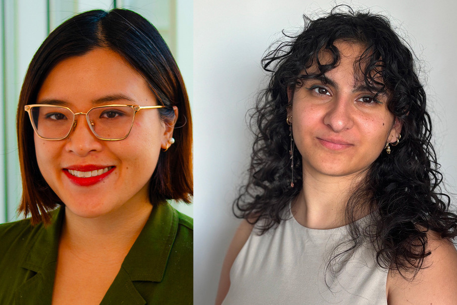 Anita Li, publisher, The Green Line, and Yara El Murr, managing editor, The Green Line. Photo: DR