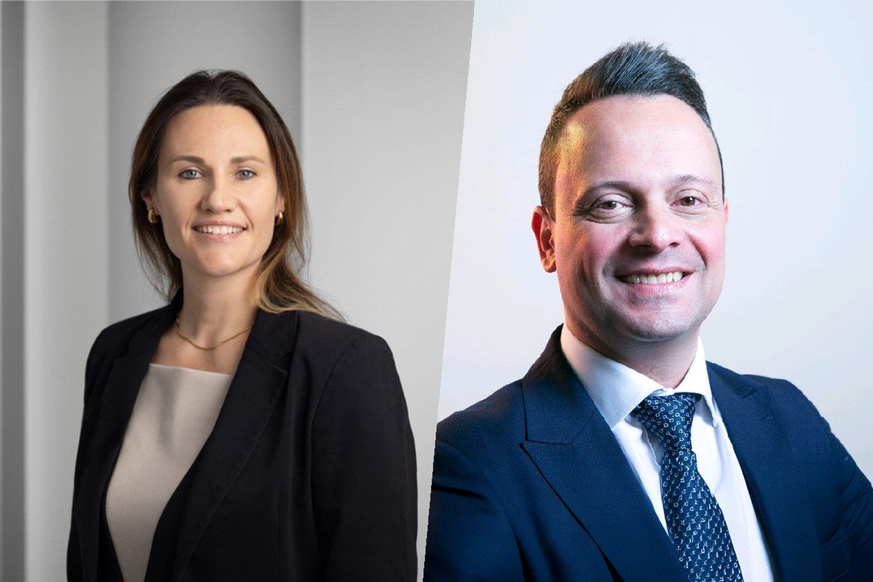Amélie Lequien will take up the position of chief insurance officer, while Nicola Alvaro will be head of wealth services and distribution. Photos: Screenshots LinkedIn