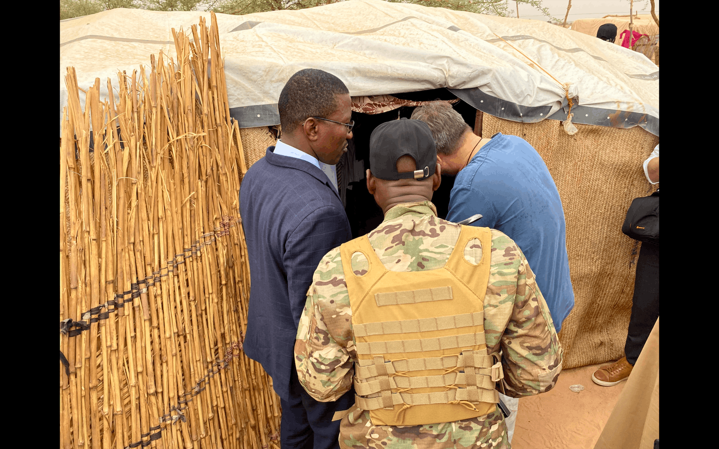 Ouallam camp in Niger AO