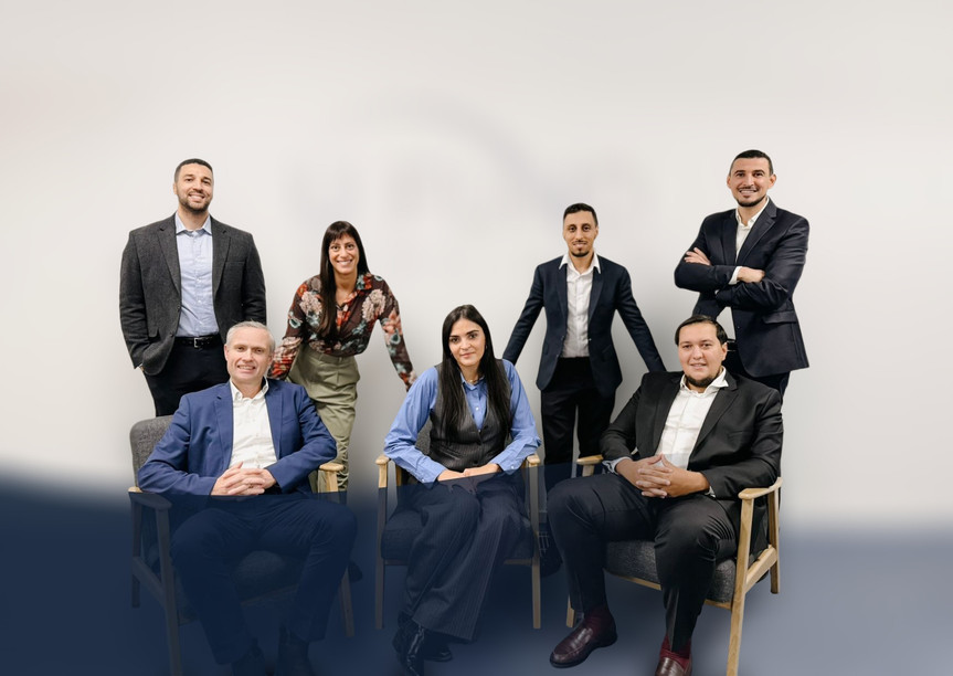 Team leader Youssef Oussine (third standing from left), accompanied by members of U Fund Services. Photo: U Fund Services
