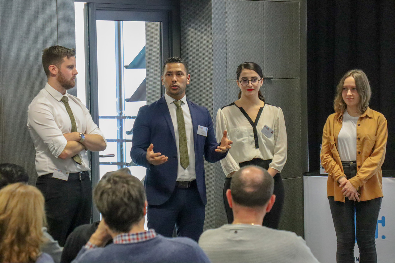 De gauche à droite, Colin McMurry, Lyazid Benyahya et Emilja Zeneli, trois des quatre promoteurs initiaux du projet d’ubérisation de la vidéo d’entreprise. (Photo: Veezzy)