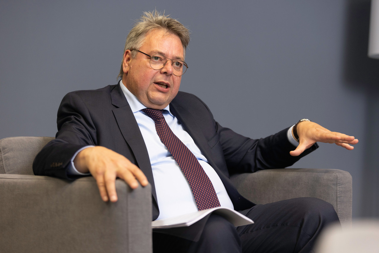 Patrick Casters, CEO de l’UBP de l’UBP au Luxembourg explique que l’UBP avait déjà une présence sur le marché scandinave avant d’acquérir Danske Bank International. (Photo: Guy Wolff/Maison Moderne)