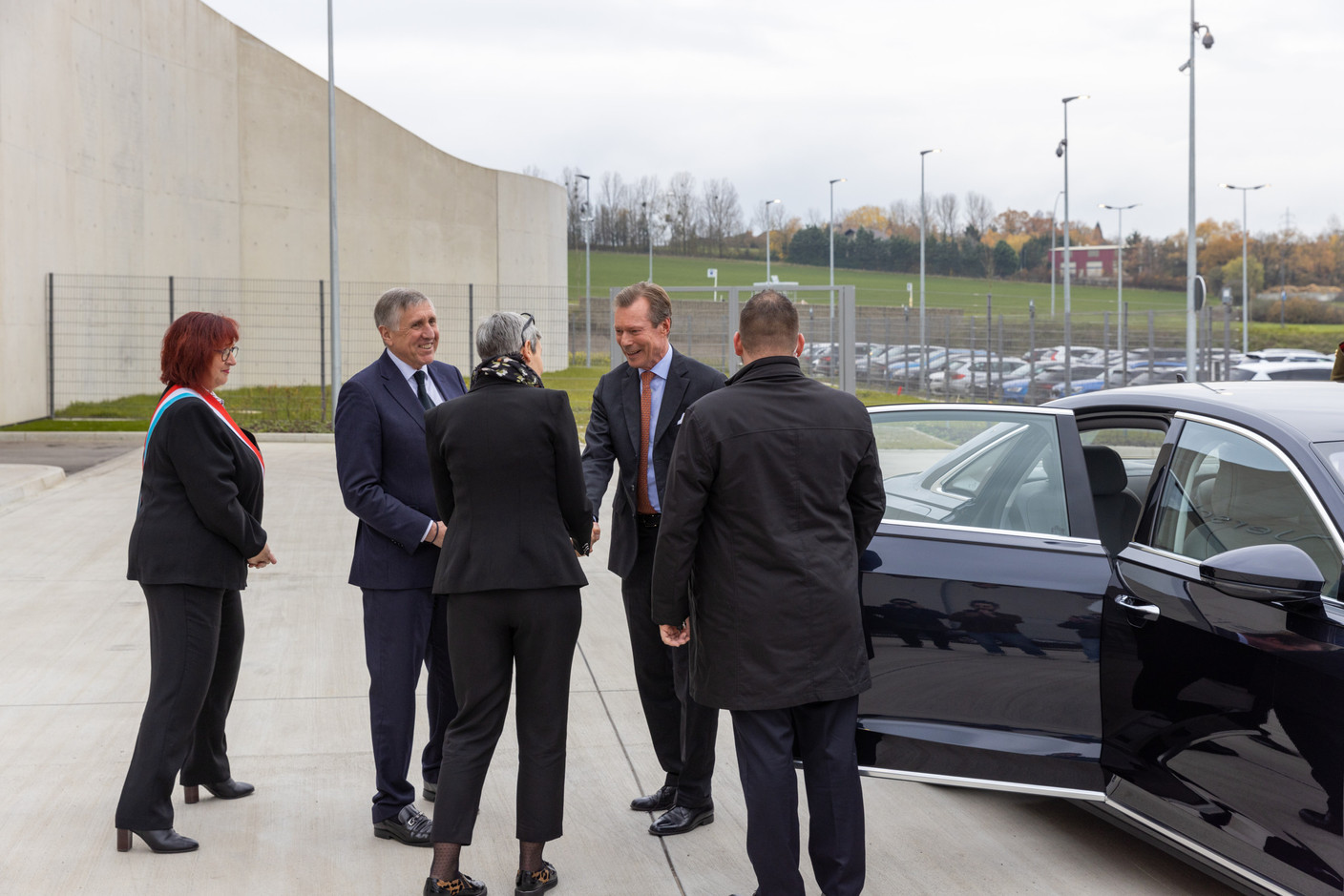 Grand Duke Henri came to inaugurate the new prison, 30 November 2022. Photo: Romain Gamba/Maison Moderne