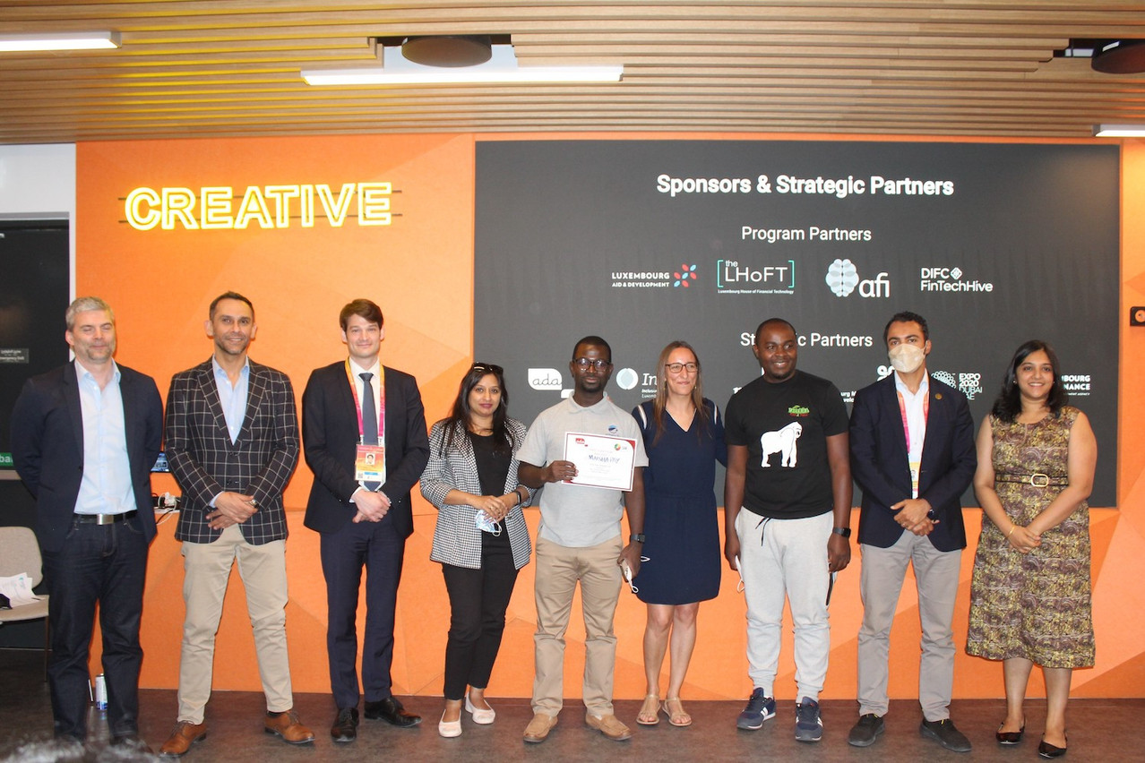 Sserubiri Uhuru (c.), CEO of eMaisha Pay, took home the best pitch prize at this year’s Catapult: Inclusion Africa programme Photo: MAEE