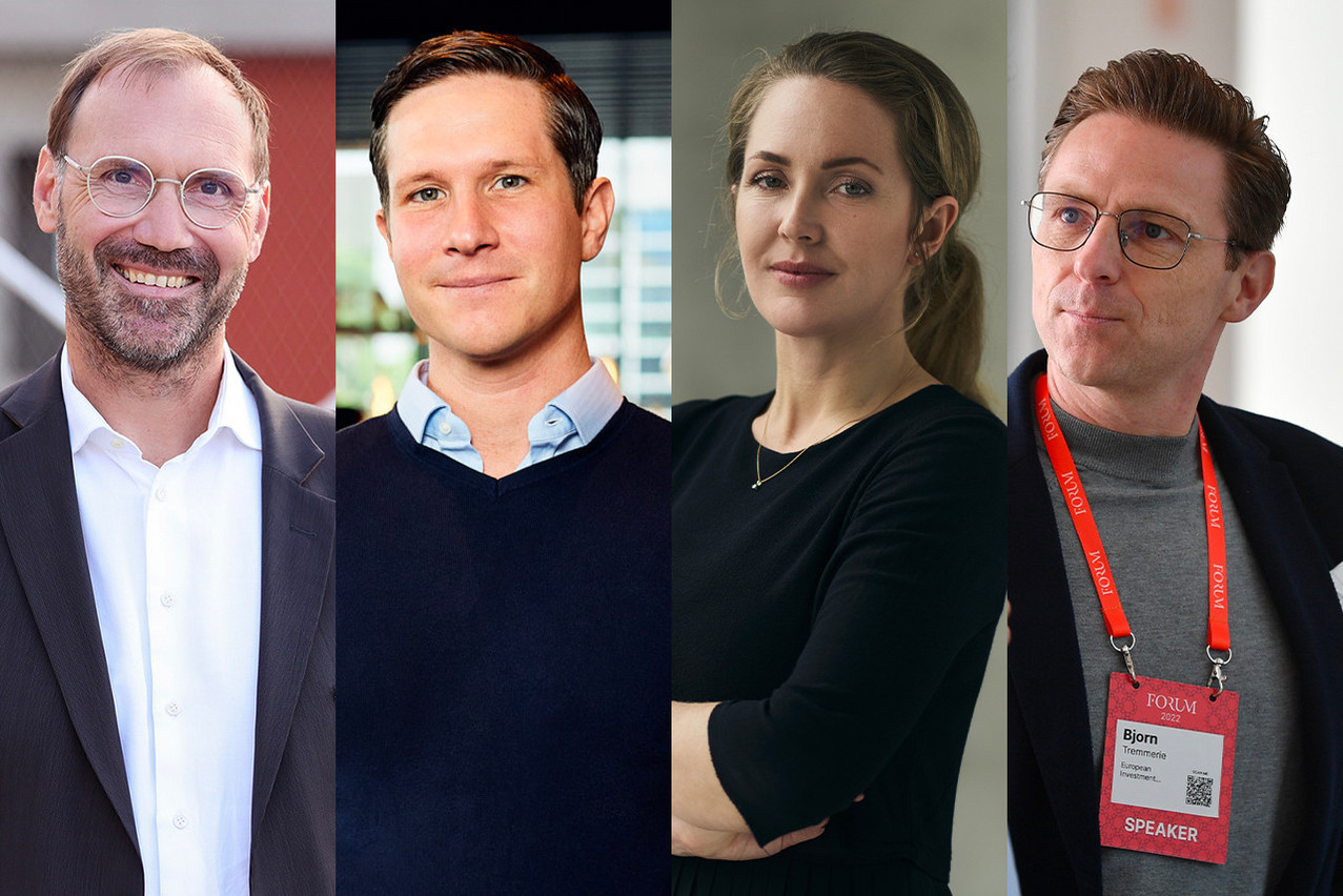 De gauche à droite: le Prof. Jens Kreisel, Patrick Sträuble, Jessica Holzbach, Bjorn Tremmerie apporteront leur expertise lors de l’événement organisé au Luxembourg les 26 et 27 juin. (Photos: DR/Montage: Maison Moderne)