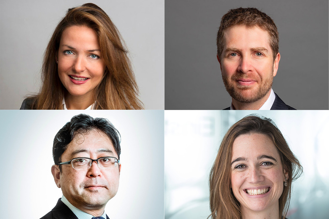 De gauche à droite et de haut en bas: Pauline de Breteuil, Chris Webb, Toshihiko Otsuka et Amélie de Valroger. (Photos: DR/Montage: Maison Moderne)