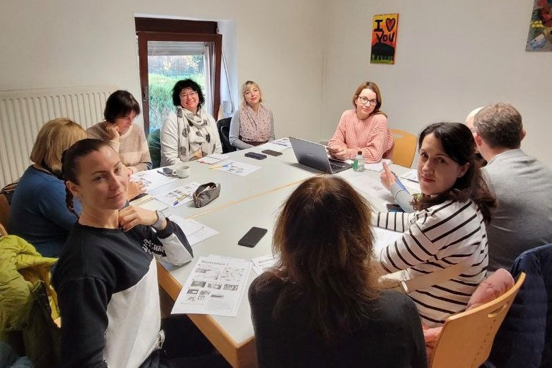 The community house gives newcomers an anchor, says Blathnaid Stroomer. Photo: Courtesy of Ukrainescht Haus Stroossen