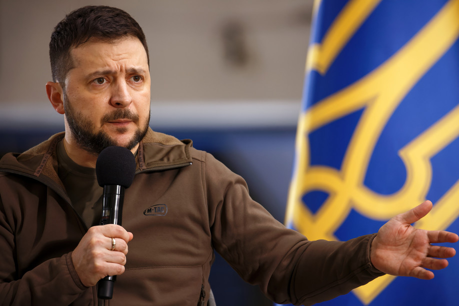 Volodymyr Zelensky, pictured in April, will be addressing the Chamber in a videoconference.  Photo: Shutterstock