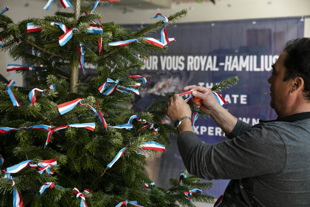 La fête du bouquet a été célébrée pour le projet Royal-Hamilius à Luxembourg. (Photo: Jan Hanrion / Maison Moderne)