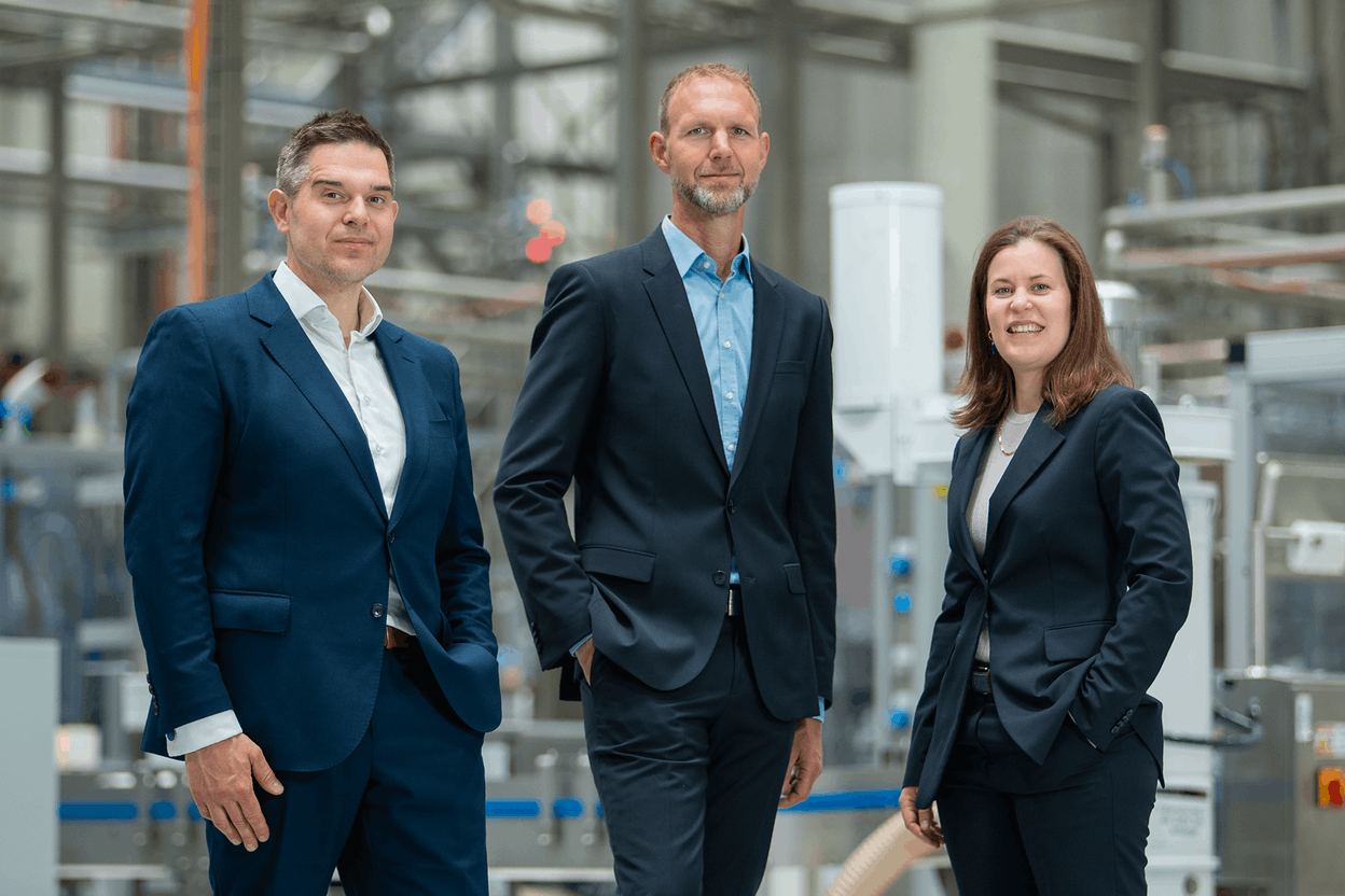 (L-R) Bernard Eresch, Jürgen Lutze, Danielle Barzen Super8