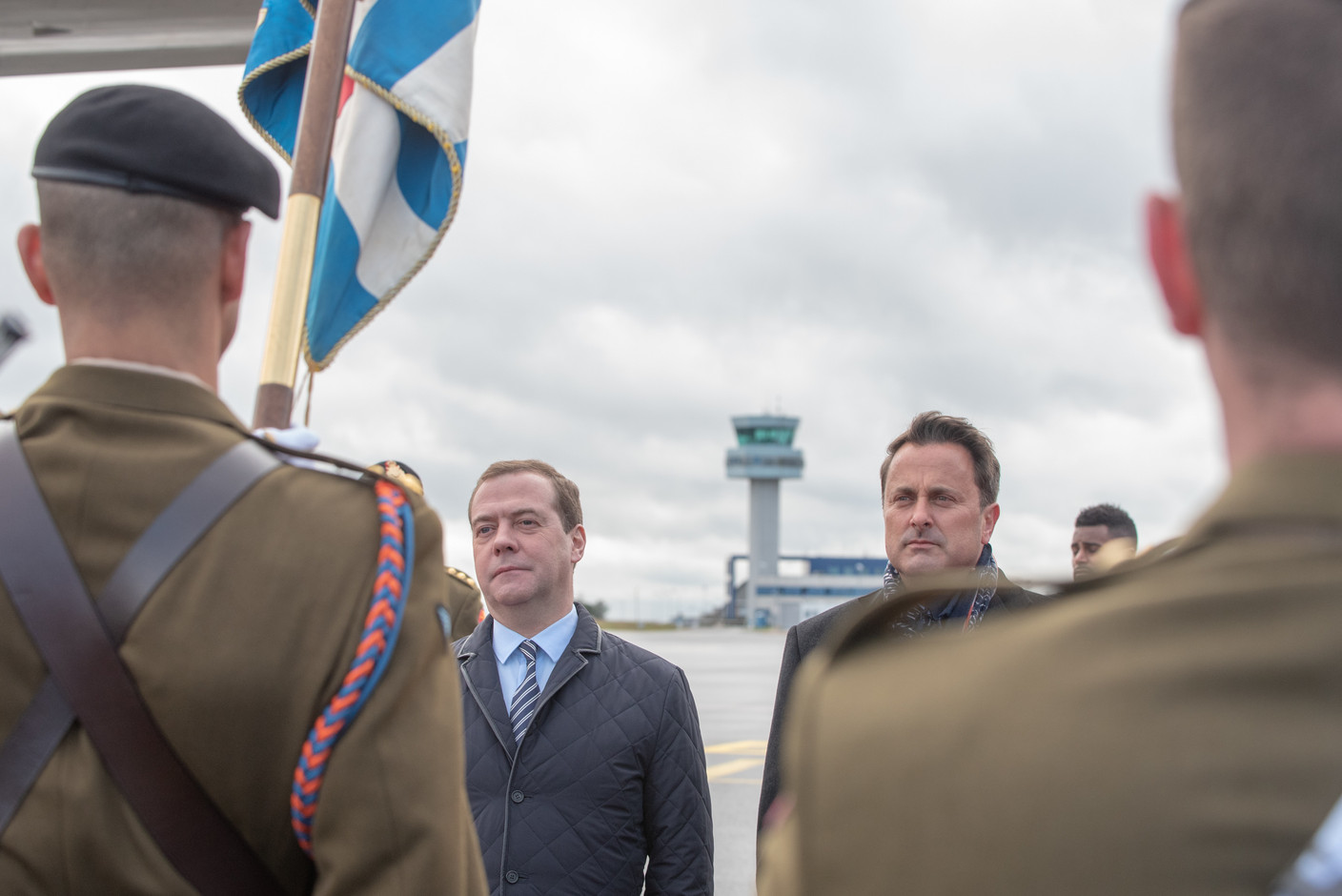 Dmitri Medvedev, Premier ministre de la Fédération de Russie, et Xavier Bettel, Premier ministre du Luxembourg. (Photo: SIP / Charles Caratini)