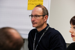 Steve Bolsee (Advisory Key) participating in the Agile managers training, 27 November 2023. Photo: Eva Krins / Maison Moderne