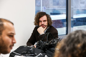 Gianluca D'Alessio (Farad International) seen during the training course on Agile management on Monday 27 November 2023. Photo: Eva Krins / Maison Moderne
