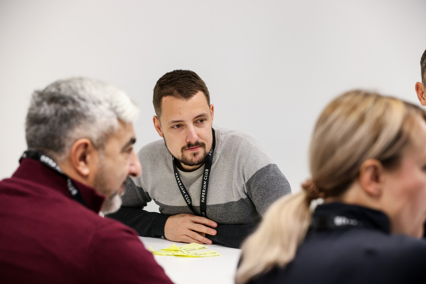 Antony Da Silva (Soludec), during the Agile management training course on Monday 27 November 2023. Photo: Eva Krins / Maison Moderne
