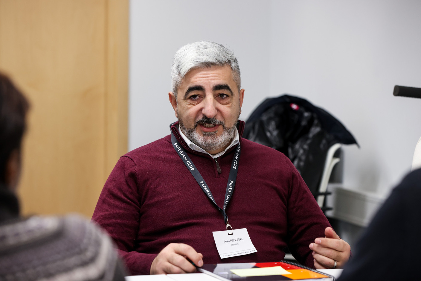 Alain Prosperi (Remake) during an Agile management training course on Monday 27 November 2023.. Photo: Eva Krins / Maison Moderne