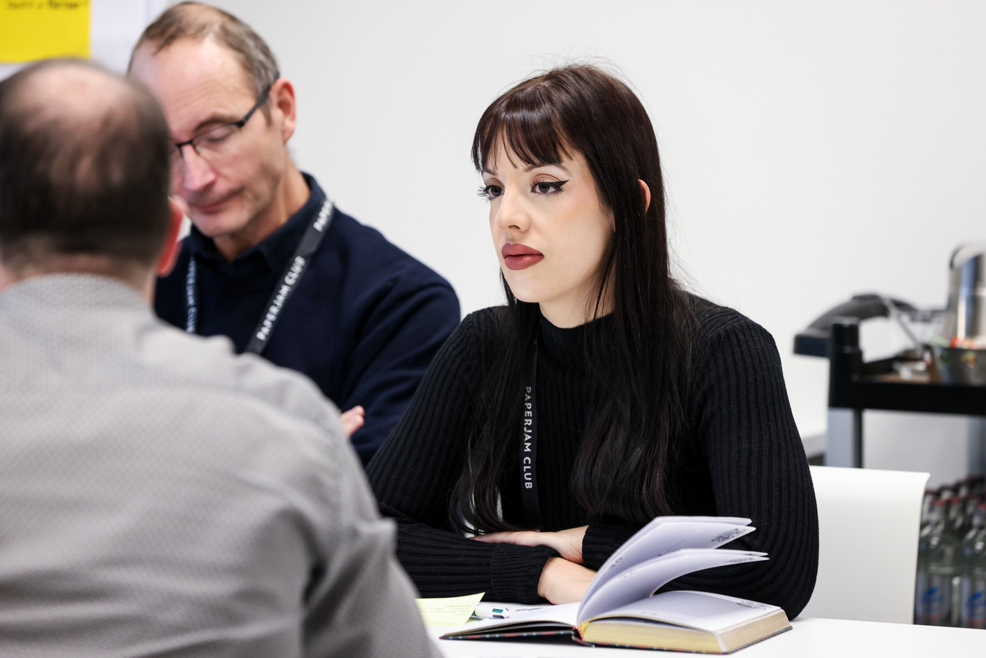 Helena Delaleux (Advisory Key) during an Agile management training course on Monday 27 November 2023.. Photo: Eva Krins / Maison Moderne