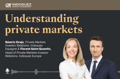 Béatriz Oreja (Private Markets Investor Relations) / Florent Saint-Quentin (Head of Private Markets Investor Relations) Photo: Indosuez