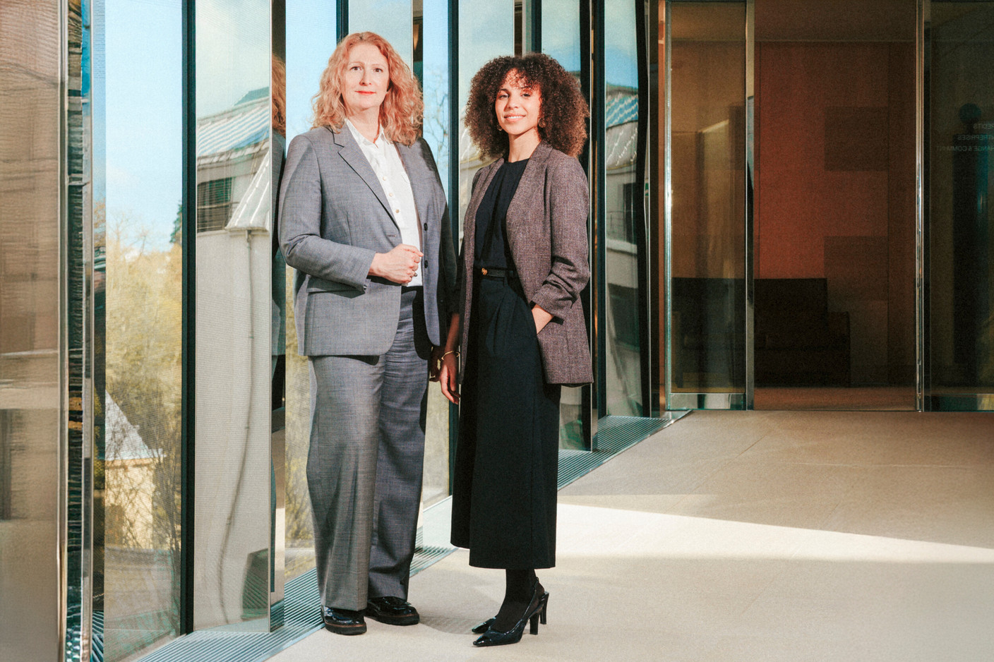 Virginie Loisel, Head of Funds & Institutional Clients Relationship Management et Sofia Souici, Associate Business Development Manager – Asset Servicing, à la Banque de Luxembourg.  Julian Pierrot / Paperjam