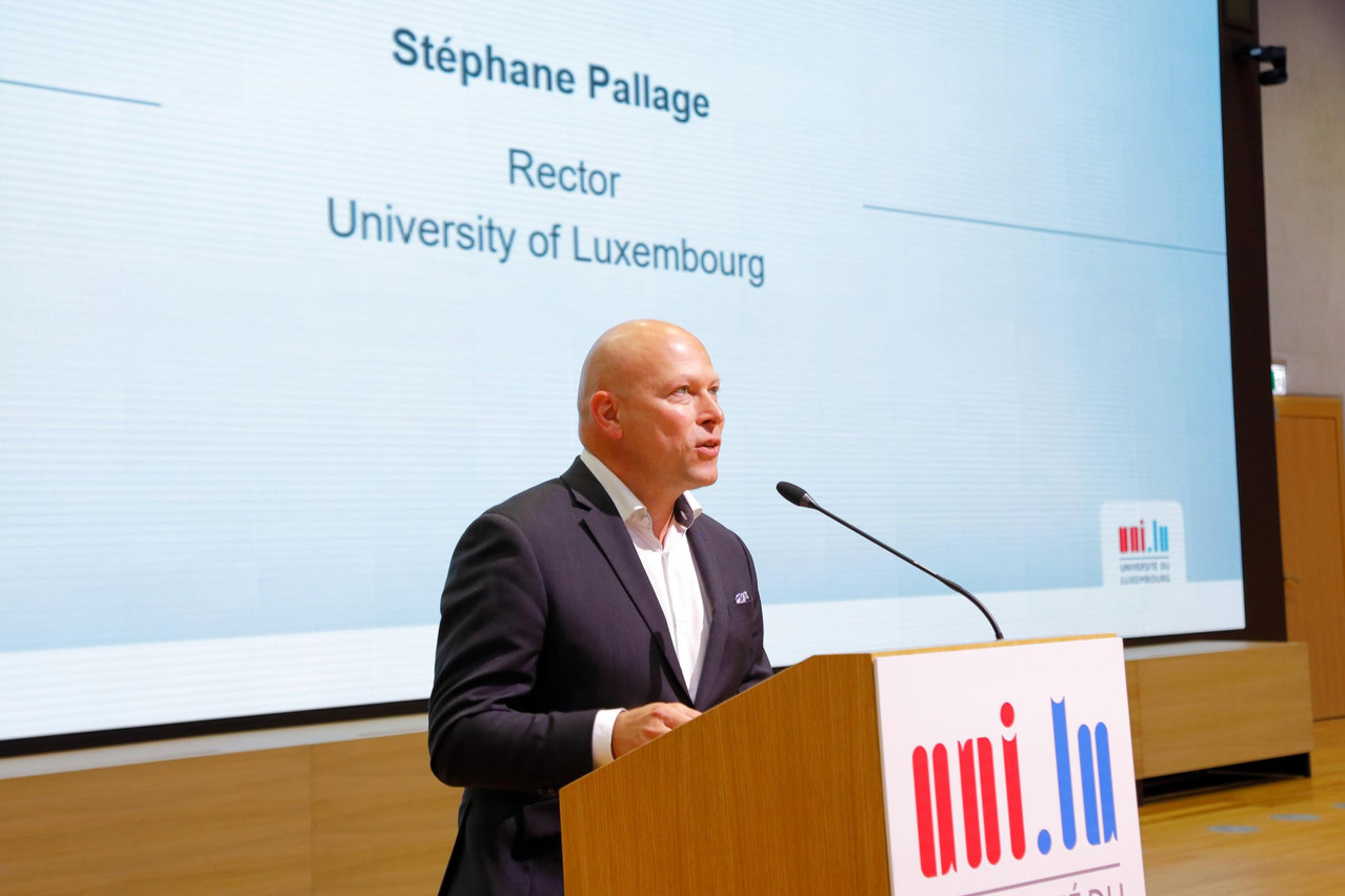 Stéphane Pallage, rector of the University of Luxembourg was present at the presentation of the new HPC, big data and AI master. Archive photo: Marc Schmit/ Xero / University of Luxembourg