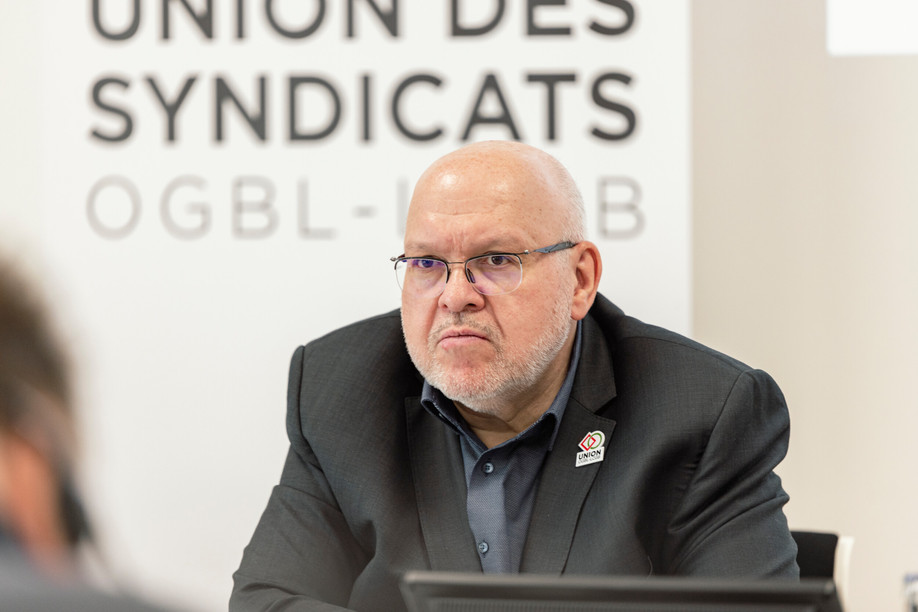LCGB’s Patrick Dury said the tripartite model is “under stress” and that “no real discussions have taken place, only alibi meetings”. Photo: Romain Gamba / Paperjam