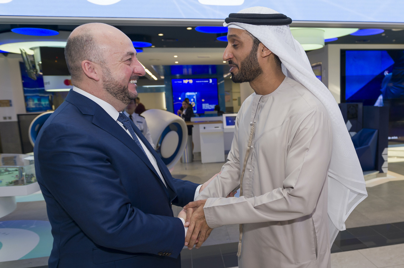 Étienne Schneider, Vice-Premier ministre, ministre de l'Économie, ministre de la Santé ; Khalfan Belhoul, CEO de la Dubai Future Foundation (Photo: © SIP / Jean-Christophe Verhaegen, tous droits réservés)