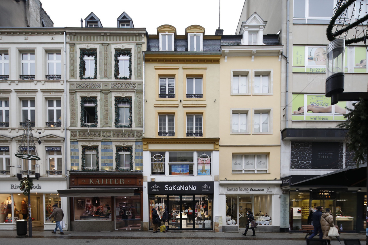 
Les immeubles des 79 et 81 Grand-Rue sont maintenant propriété de United Textile. (Photo: Guy Wolff/Maison Moderne)