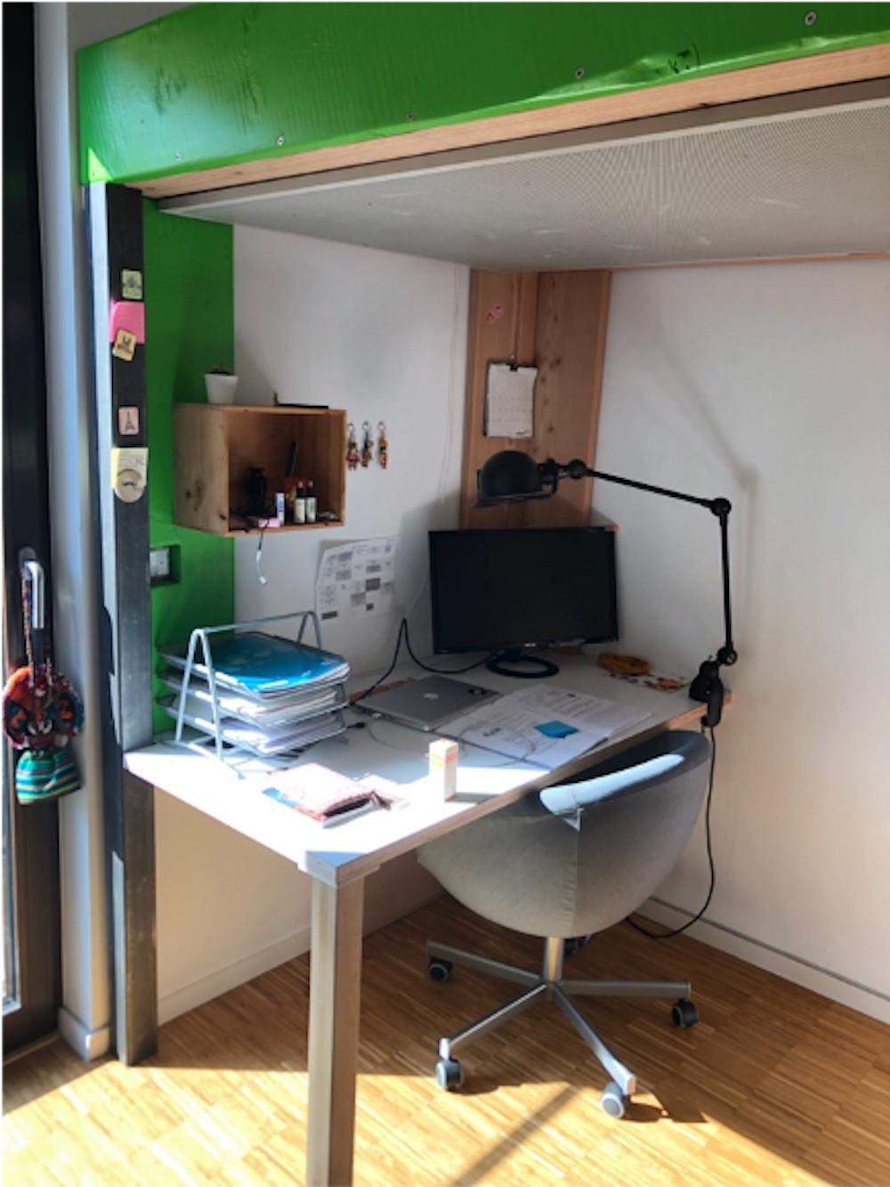 Chiara’s bedroom in Pfaffenthal, 2018. Photo provided by Séverine Zimmer and Chiara Agostini