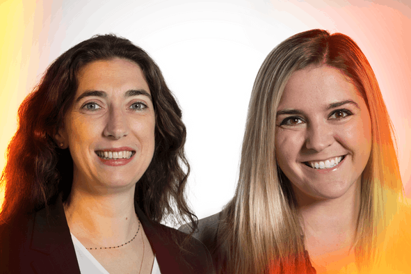 Caroline Pimpaud, Partner, DLA Piper, & Jennifer Walker, US Corporate Counsel, Compliance Officer, Bridge Europe. (Photo: Maison Moderne)
