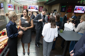 The US embassy organised an election watch party at The Spot in Luxembourg City, 6 November 2024. Photo: Guy Wolff/Maison Moderne