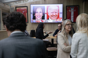 The US embassy organised an election watch party at The Spot in Luxembourg City, 6 November 2024. Photo: Guy Wolff/Maison Moderne