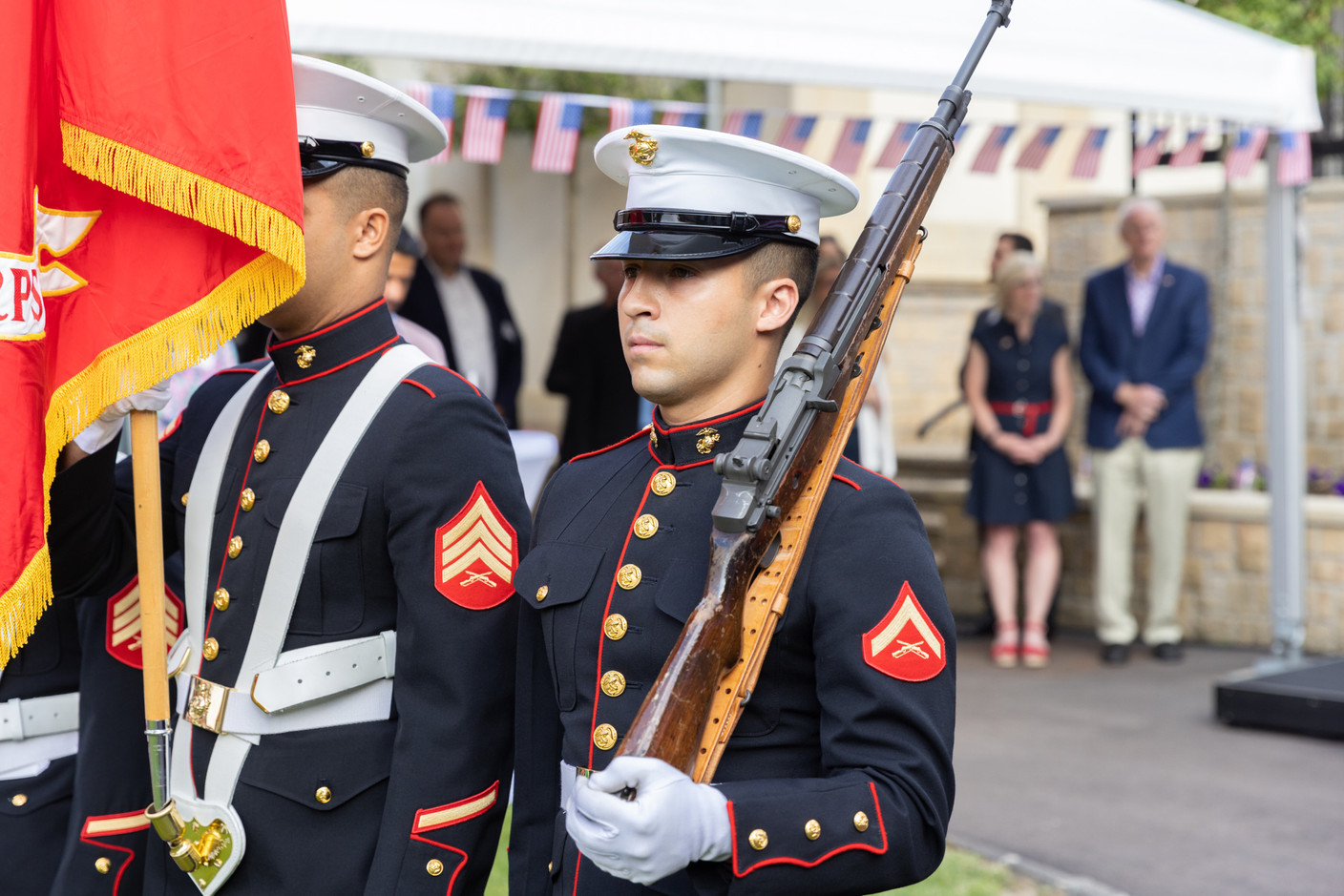 Members of the US marine corps. Photo: Romain Gamba/Maison Moderne