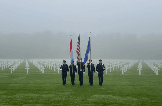 A ceremony was held at the American Cemetery of Luxembourg in honour of the men and women who fought during and since WWI, 11 November 2022. Photo: US embassy public affairs