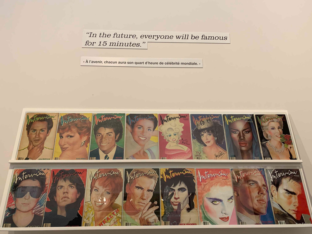 Andy Warhol développe même ses titres de presse, comme la revue «Interview». (Photo: Maison Moderne)