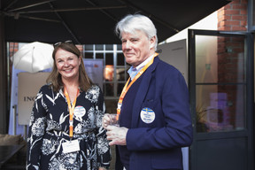 Rachel Treece (The Henka Institute) and Claes-Johan Geijer (honorary consul of Sweden to Luxembourg) Eva Krins/Maison Moderne