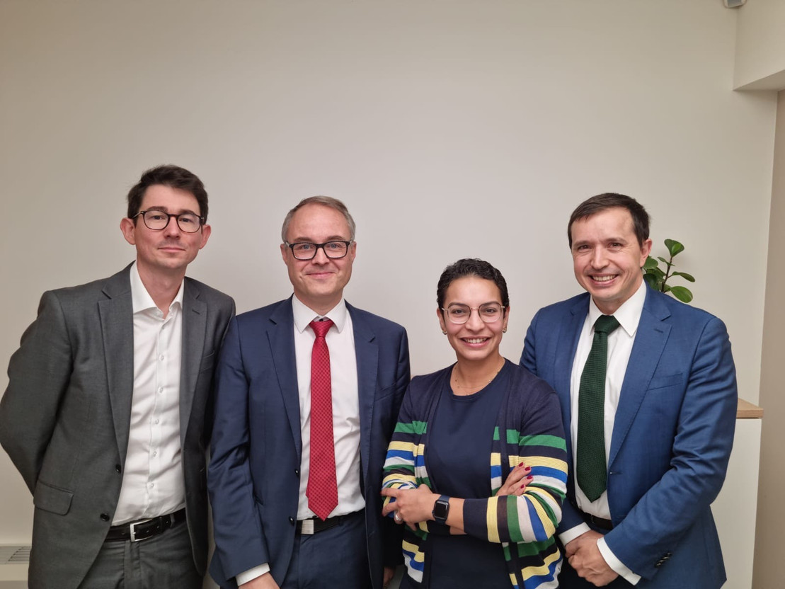 The representatives of the LVPA’s board, from left to right: Antoine Boggini, Christophe Vandendorpe, Hind El Gaidi and Rafaël Le Saux. Luxembourg Valuation Professionals Association