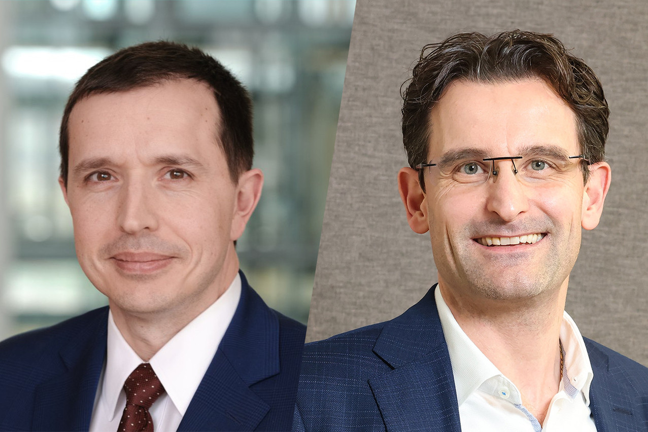Rafaël Le Saux is director at PWC Luxembourg and Caia Luxembourg chapter executive; Alain Hoscheid is head of the UCI prudential supervision and risk management department at the Financial Sector Supervisory Commission (CSSF). Photos: PWC; Marie Russillo (archives). Montage: Maison Moderne