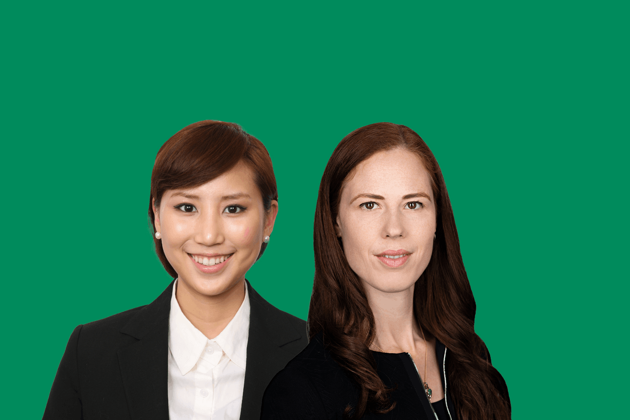 EJ Shin, BlackRock Portfolio Manager & Sustainable Investing Specialist, and Ewa Jackson, BlackRock Sustainable Investing director.  Maison Moderne 