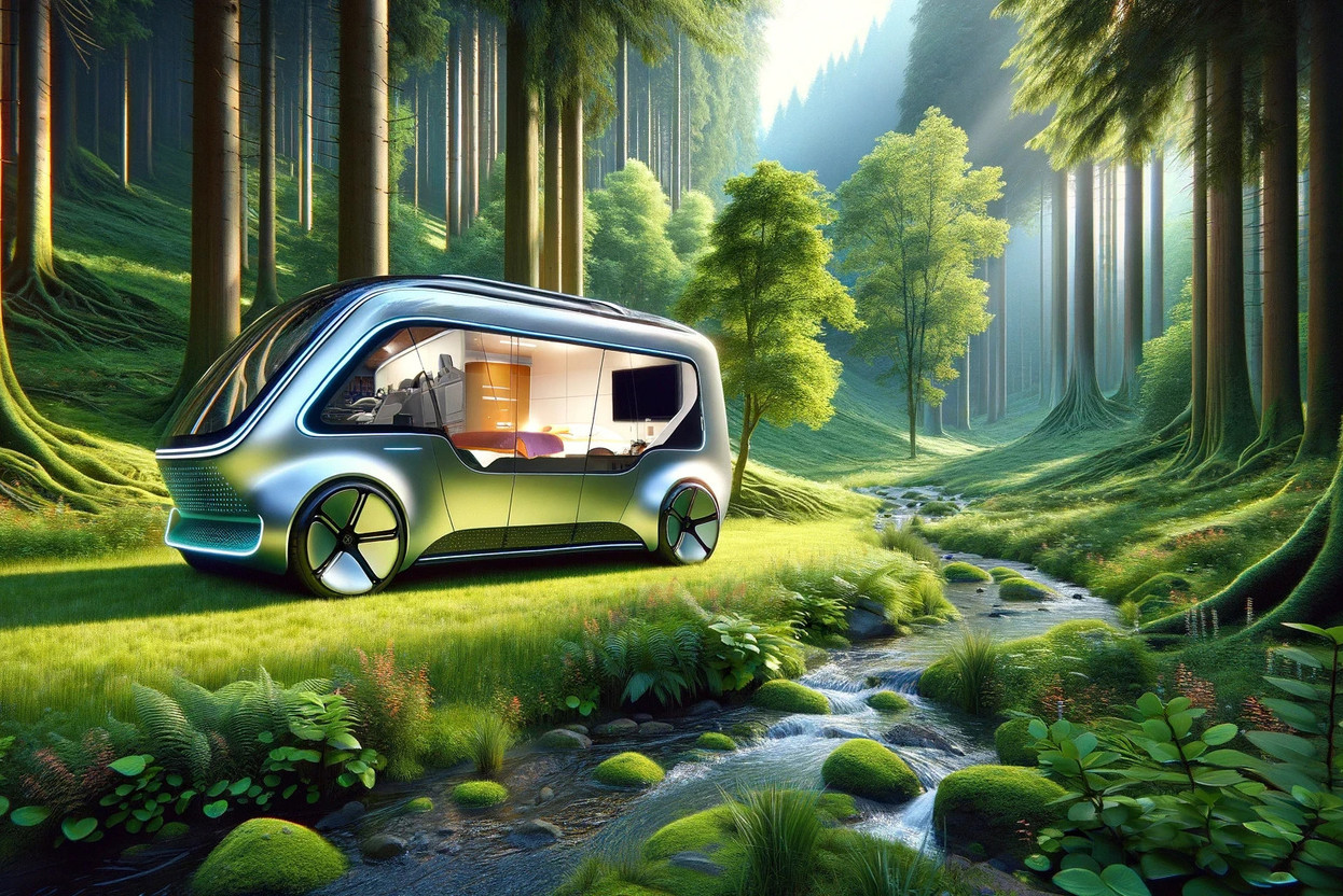 Point fort des futurs vans électriques, un temps de recharge ramené à 10 ou 15 minutes. (Photo: image générée par Dall-e)